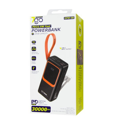 Power Bank 7GO GPW-08 PD22.5W 30000mAh black
