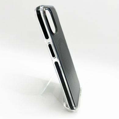 TPU чехол Ribbed Matte with MagSafe для iPhone 15 black