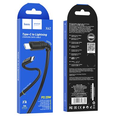 USB кабель Hoco X62 Fortune Type-C to Lightning PD 20W 3A 1m black