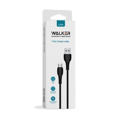 USB кабель Walker C325 Type-C 2.4A 1m black