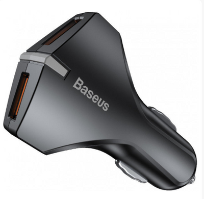 Автомобильное зарядное устройство Baseus Rocket Dual 3A USB QC3.0 black