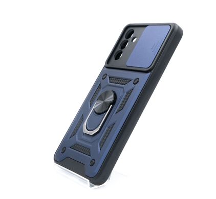 Чохол Camshield Serge Ring for Magnet Camo для Samsung A04S blue протиударний