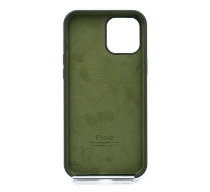 Силіконовий чохол Full Cover для iPhone 12 Pro Max forest green