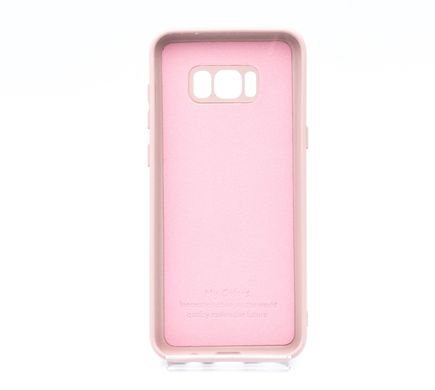 Силіконовий чохол Full Cover для Samsung S8+ pink sand Full Camera