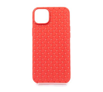 Силіконовий чохол Weaving case для iPhone 14 Plus red (плетінка)