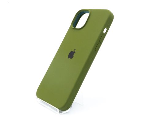 Силіконовий чохол Full Cover для iPhone 14 Plus dark olive