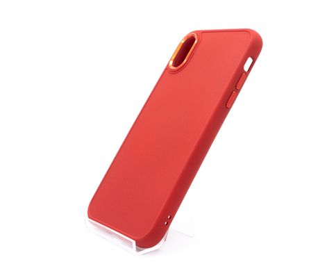 TPU чохол Bonbon Metal Style для iPhone XR red