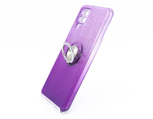 Силіконовий чохол SP Shine для Samsung A12 violet ring for magnet