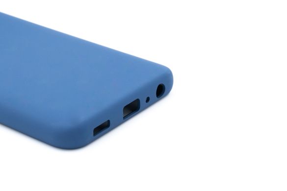 Силиконовый чехол Full Cover для Samsung A03 Core navy blue