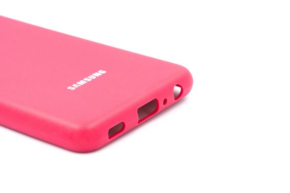 Силіконовий чохол Full Cover для Samsung A22 4G/M32 4G rose red Full Camera