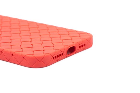 Силіконовий чохол Weaving case для iPhone 14 Plus red (плетінка)