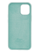 Силиконовый чехол Full Cover для iPhone 12/12 Pro azure (marine green)