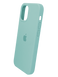 Силиконовый чехол Full Cover для iPhone 12/12 Pro azure (marine green)