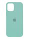 Силиконовый чехол Full Cover для iPhone 12/12 Pro azure (marine green)