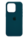 Силиконовый чехол Full Cover для iPhone 15 Pro steel blue