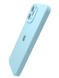Силиконовый чехол Full Cover для iPhone 16 Pro Max sky blue Full Camera