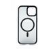 Чехол TPU+PC Metal Buttons with MagSafe Colorful для iPhone 15 black