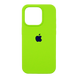 Силіконовий чохол Full Cover для iPhone 15 Pro Max neon green