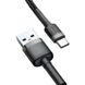 USB кабель Baseus Cafule CATKLF-BG1 3A/1m Type-C gray/black