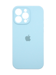Силіконовий чохол Full Cover для iPhone 16 Pro Max sky blue Full Camera