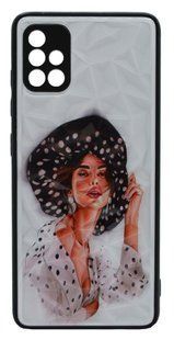 TPU+PC чохол Prisma Ladies для Samsung A51 girl in a hat Full Camera