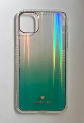 Накладка Glass Aurora для iPhone 11 Pro Max green
