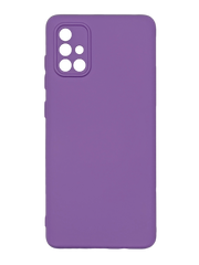 Силіконовий чохол Full Cover для Samsung A71 purple Full Camera без logo