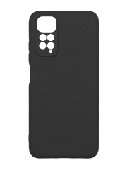 Силіконовий чохол SMTT для Xiaomi Redmi Note 11/Note 11S black Full Camera з мікрофіброю