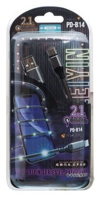 USB кабель Remax Proda PD-B14a Leiyin Type-C чорний