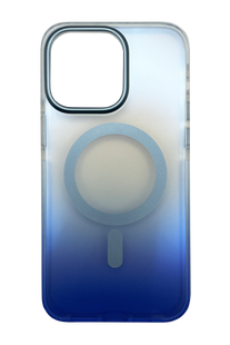Чохол Fibra Shock-Proof with MagSafe для iPhone 15 Pro Max clear/blue