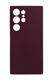 Силиконовый чехол Fibra для Samsung S24 Ultra marsala Full Camera