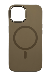 Силиконовый чехол Fibra OmniMag для iPhone 15 brown