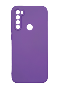 Силиконовый чехол SMTT для Xiaomi Redmi Note 8T purple Full Camera с микрофиброй