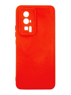 Силіконовий чохол Full Cover для Xiaomi Poco F5 Pro red Full Camera без logo