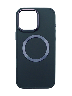 TPU чохол Bonbon Metal Style with MagSafe для iPhone 16 Pro Max cosmos blue