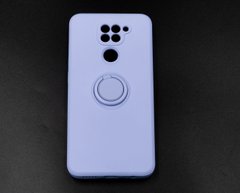 Чохол (TPU) Candy Ring для Xiaomi Redmi Note 9 purple Full Camera