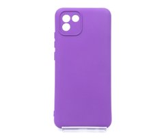 Силіконовий чохол Full Cover для Samsung A03 purple Full Сamera без logo
