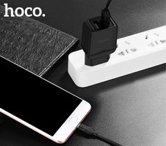 Мережевий зарядний пристрій HOCO C33A 2USB + micro cable black (EU)