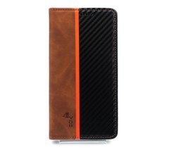 Чохол книжка Carbon для Samsung A31/A315 dark brown/black (4you)