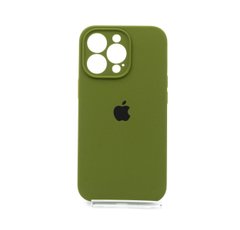 Силіконовий чохол Full Cover для iPhone 13 Pro dark olive Full Camera