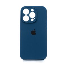 Силіконовий чохол Full Cover для iPhone 14 Pro abyss blue Full Camera