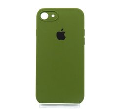 Силіконовий чохол Full Cover для iPhone 7/8 dark olive Full Camera