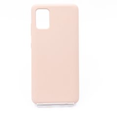 Силиконовый чехол Full Cover SP для Samsung A51 pink sand