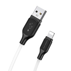 USB кабель Borofone BX42 Silicone Lightning 2.4A 1m white
