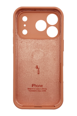 Силиконовый чехол Full Cover для iPhone 17 Pro peach Full Camera
