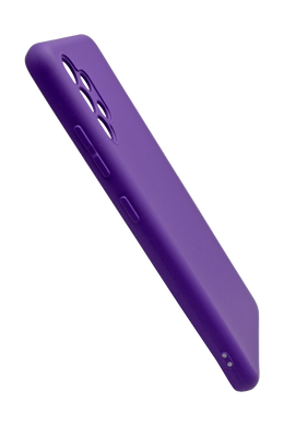 Силиконовый чехол SMTT для Samsung A32 purple Full Camera с микрофиброй