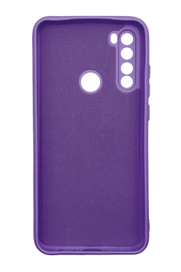Силиконовый чехол SMTT для Xiaomi Redmi Note 8T purple Full Camera с микрофиброй