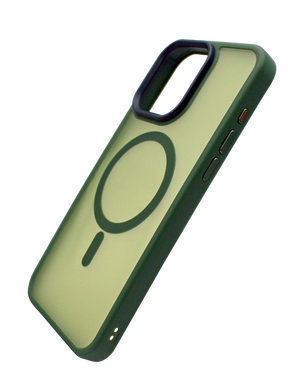 Чохол WAVE Matte Insane Case with MagSafe для iPhone 15 Pro Max green