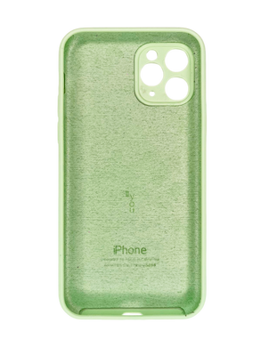 Силіконовий чохол Full Cover для iPhone 11 Pro fresh green (pistashio) Full Camera