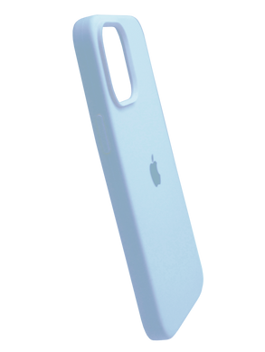 Силіконовий чохол Full Cover для iPhone 15 Plus light blue